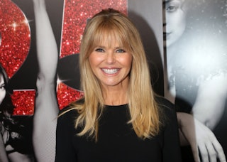 Christie Brinkley poses at the 25th Anniversary of "Chicago" on Broadway at The Ambassador Theater o...
