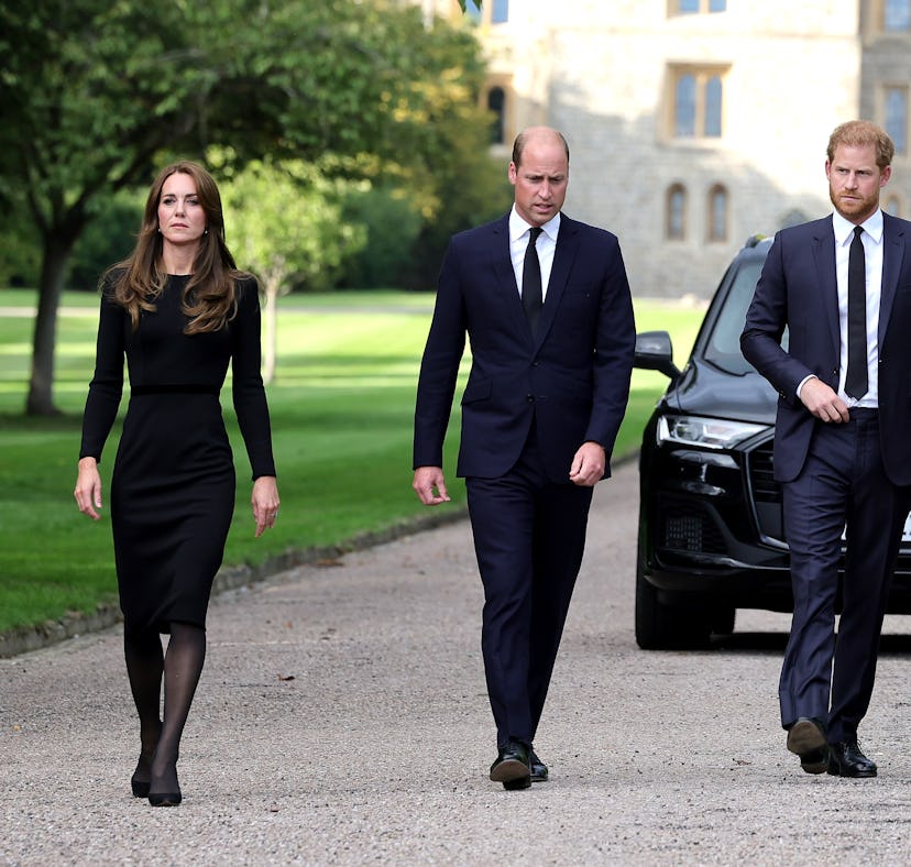 Royal family members Prince William, Kate Middleton, King Charles III, and Queen Camilla didn't atte...