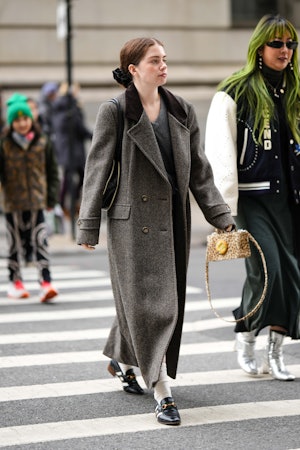 Street style at New York Fashion Week.