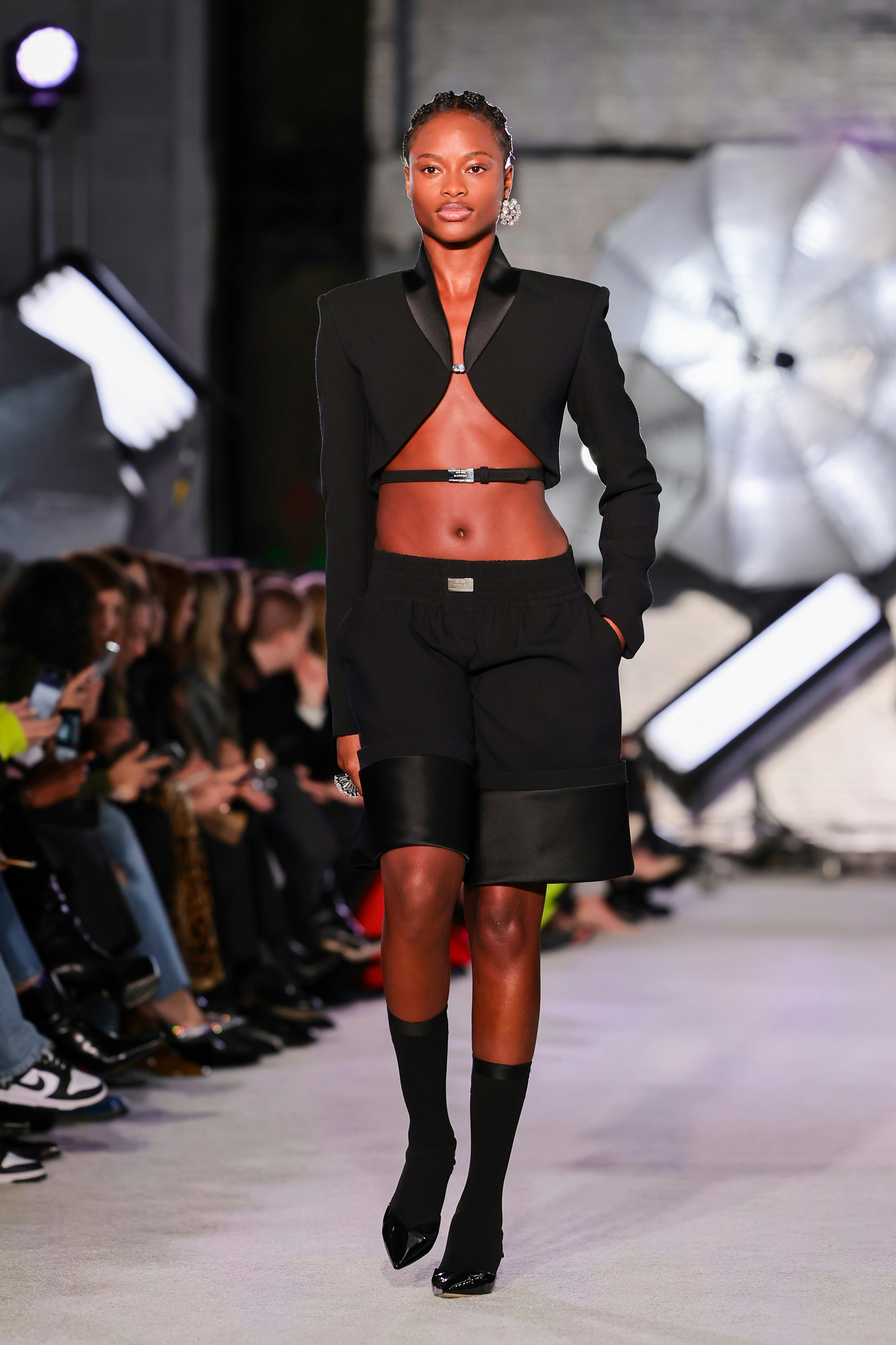 A model at Brandon Maxwell.