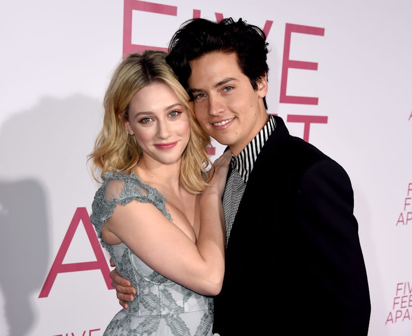 LOS ANGELES, CALIFORNIA - MARCH 07: Lili Reinhart (L) and Cole Sprouse arrive at the premiere of CBS…