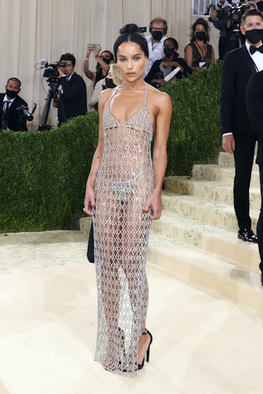  Zoe Kravitz attends the 2021 Met Gala benefit "In America: A Lexicon of Fashion" 