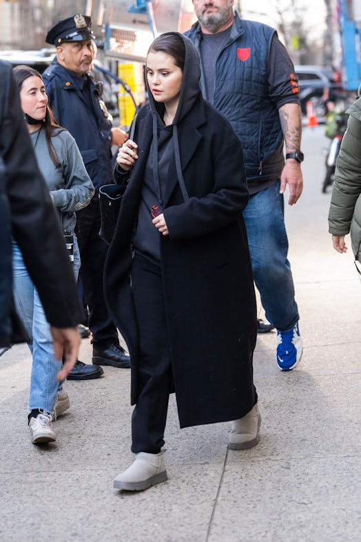 Selena Gomez was seen filming "Only Murders in the Building" on April 04, 2023 in New York City. 