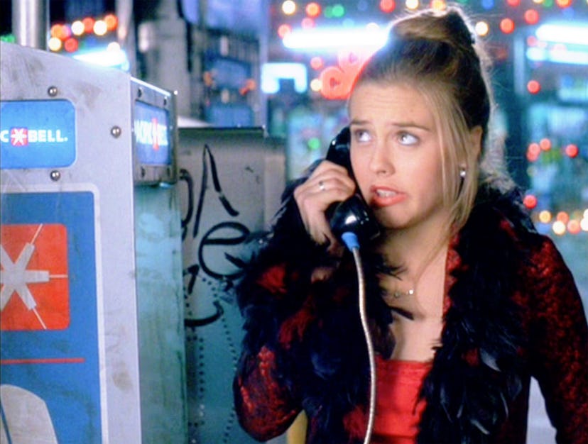  Alicia Silverstone (as Cher Horowitz).   She is using a Pacific Bell public payphone. in a list of ...