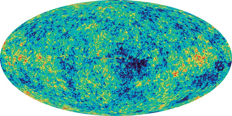 Full-Sky Map Of Cosmic Background Radiation, A Full-Sky Map Produced By The Wilkinson Microwave Anis...