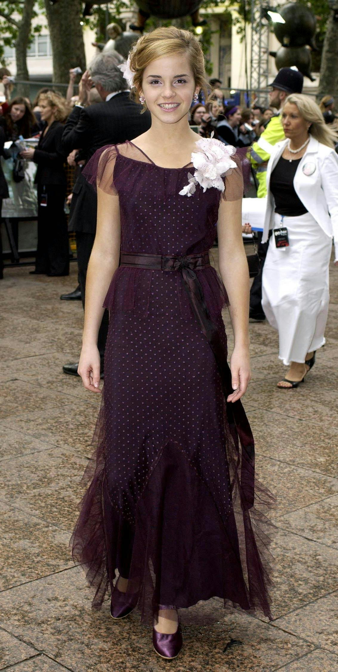 Emma watson hotsell purple dress