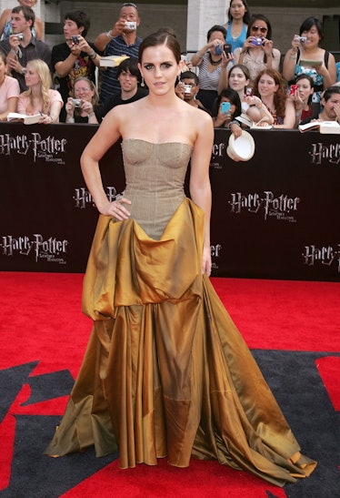 Actress Emma Watson attends the premiere of "Harry Potter and the Deathly Hallows - Part 2" 