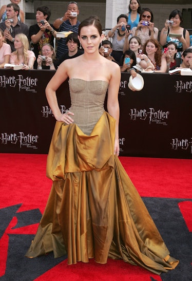 Actress Emma Watson attends the premiere of "Harry Potter and the Deathly Hallows - Part 2" 