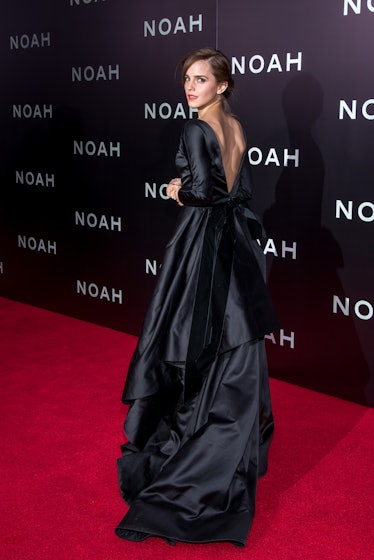 Emma Watson attends the "Noah" premiere at Ziegfeld Theatre 