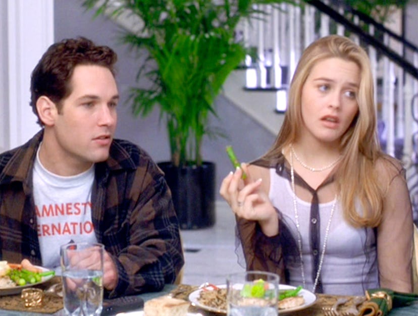 Paul Rudd (as Josh) and Alicia Silverstone (as Cher Horowitz). Clueless quotes. 