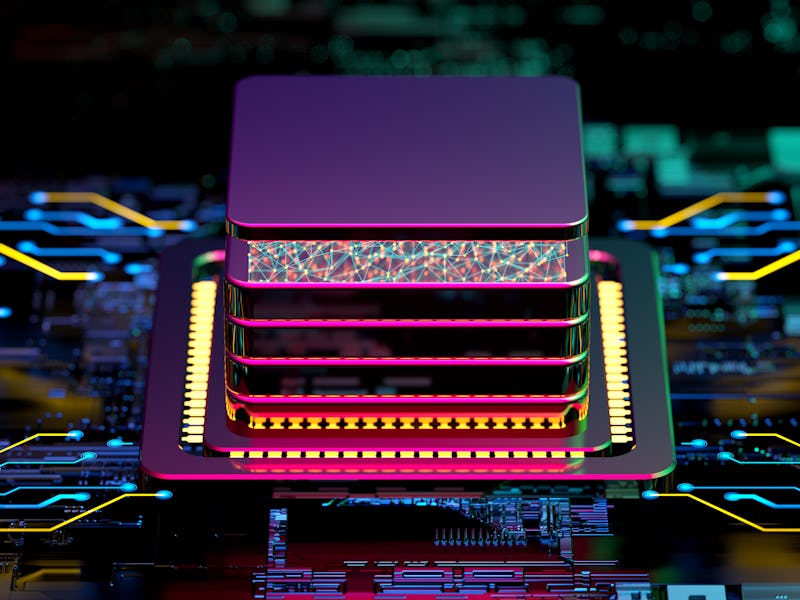 Central Computer Processor digital concept