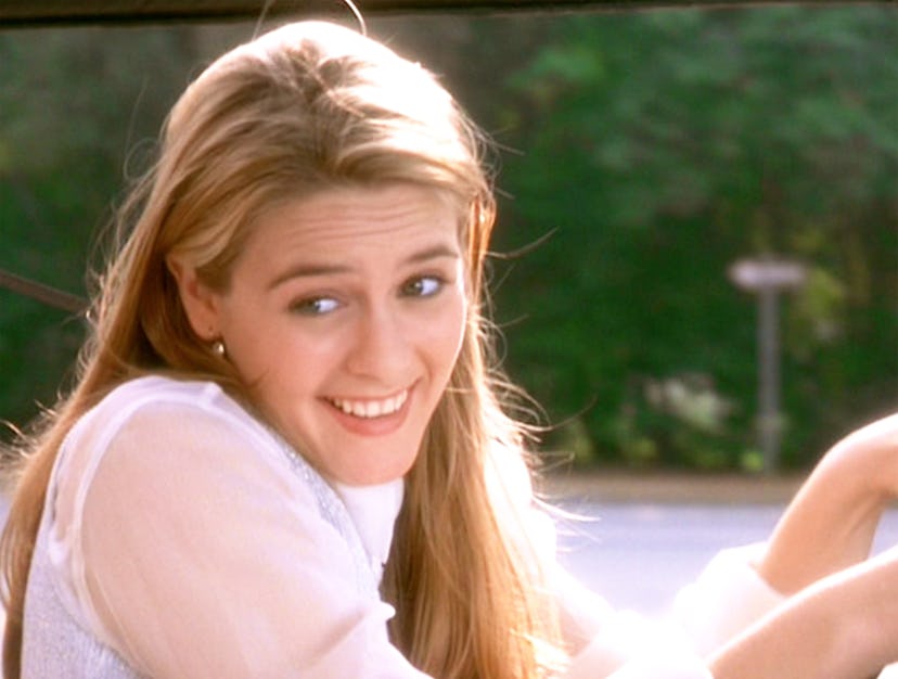 Alicia Silverstone as Cher (Cherilyn "Cher" Horowitz), on her way to failing her drivers test. In a ...