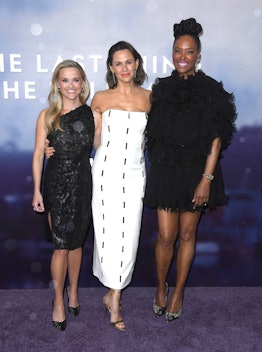 Reese Witherspoon, Jennifer Garner and Aisha Tyler arrives at the Apple TV+ "The Last Thing He Told ...