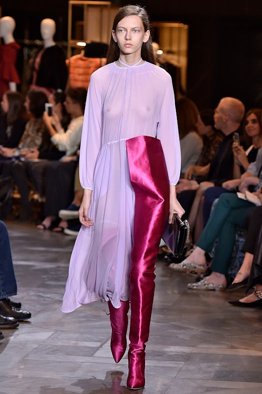 A model walks the runway during the Vetements Ready to Wear Spring/Summer 2017.