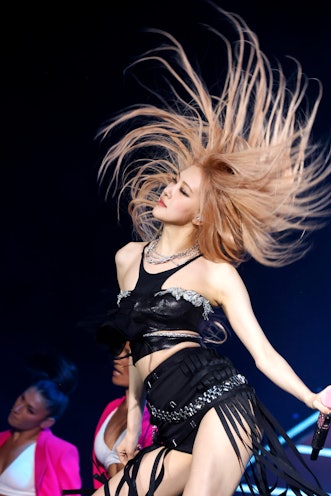 INDIO, CALIFORNIA - APRIL 15: Rosé of BLACKPINK performs at the Coachella Stage during the 2023 Coac...