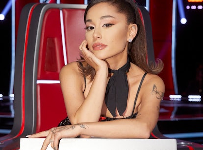 THE VOICE -- "Blind Auditions" -- Pictured: Ariana Grande -- (Photo by: Trae Patton/NBC/NBCU Photo B...