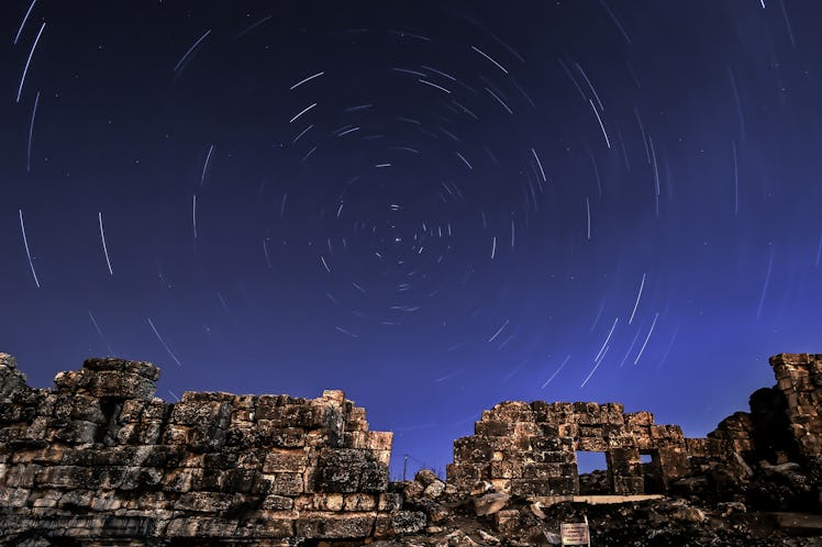 KUTAHYA, TURKEY - APRIL 23:  The April Lyrids, a meteor shower lasting from April 16 to April 26 eac...