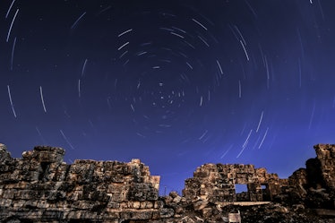 KUTAHYA, TURKEY - APRIL 23:  The April Lyrids, a meteor shower lasting from April 16 to April 26 eac...