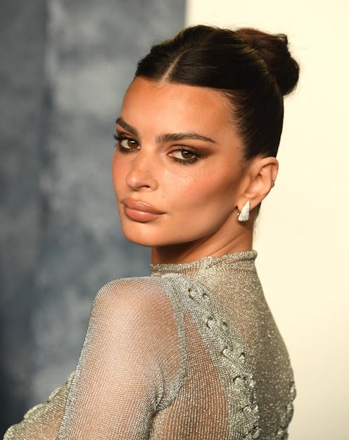 Emily Ratajkowski wore a cropped bustier in her new Marc Jacobs campaign.