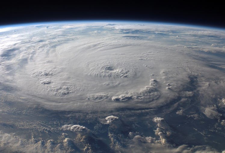 image of a hurricane from space