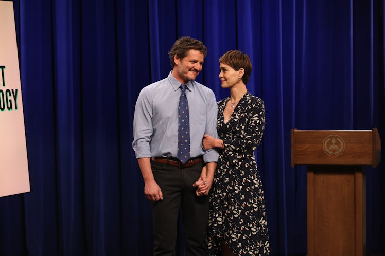SATURDAY NIGHT LIVE -- Pedro Pascal, Coldplay Episode 1838 -- Pictured: (l-r) Host Pedro Pascal as t...
