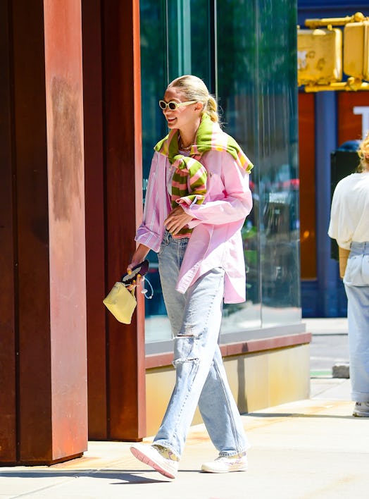 Gigi Hadid is seen in SoHo on April 20, 2023 in New York City