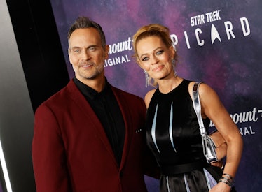 US actors Jeri Ryan and Todd Stashwick arrive for the Los Angeles premiere of the final season of "S...
