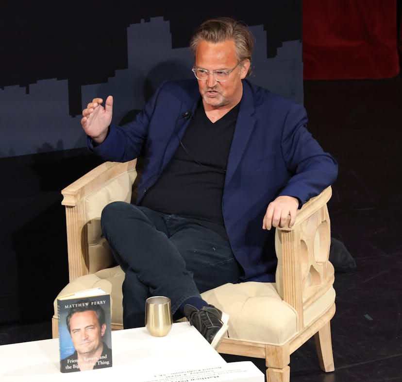 LOS ANGELES, CALIFORNIA - APRIL 22: Matthew Perry appears on stage at the 2023 Los Angeles Times Fes…