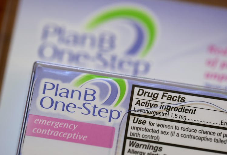 SAN ANSELMO, CALIFORNIA - JUNE 30: In this photo illustration, PlanB one-step emergency contraceptiv...