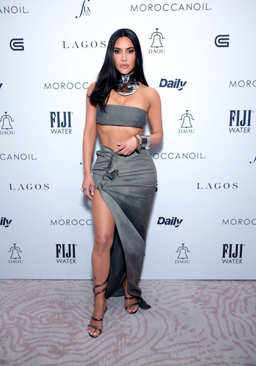 Kim Kardashian's groutfit at The Daily Front Row Fashion Awards in Los Angeles.
