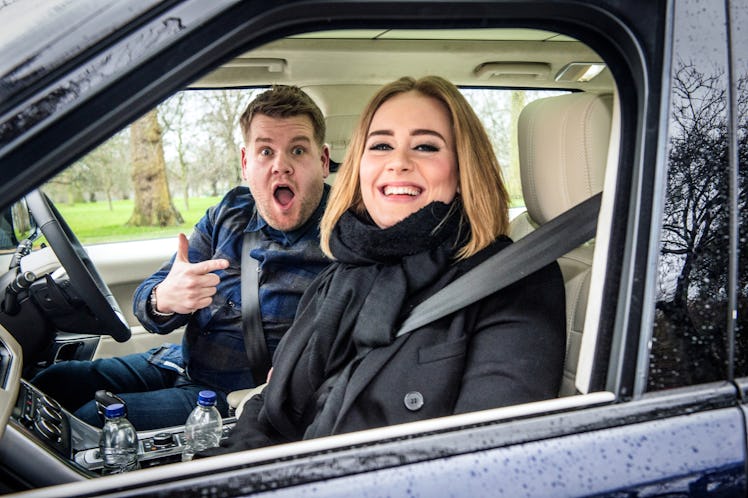 LOS ANGELES - JANUARY 11: Adele joins James Corden for Carpool Karaoke on "The Late Late Show with J...