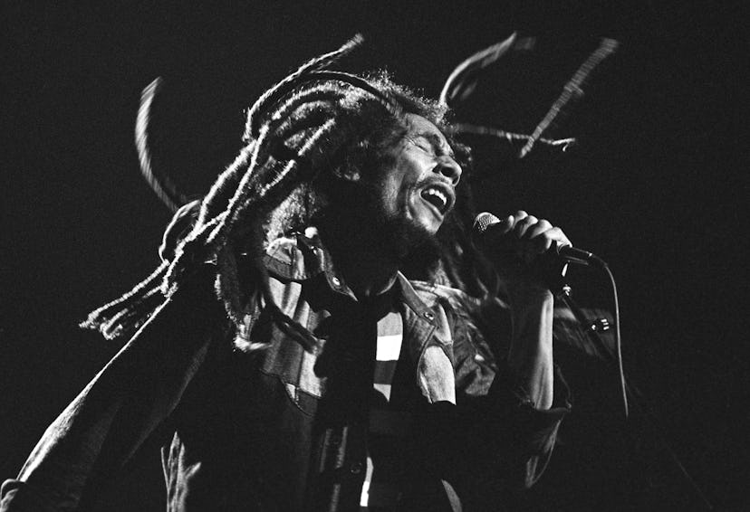 Music baby names inspiration Bob Marley and the Wailers perform at the Uptown Theater, Chicago, Illi...
