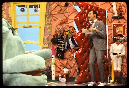 CBS电视台由保罗·鲁本斯和S·埃帕塔·默克主演的喜剧《Pee Wee’S Playhouse》的宣传剧照……
