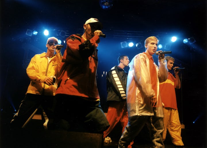 (GERMANY OUT) Popgruppe USA- Konzert in Bonn: v.l. JC Casez, ChrisKirk Patrik, Joey Fatone, Lance Be...