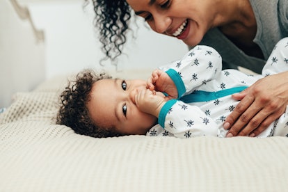 a toddler and mom in an article about how long does the 18 month sleep regression last