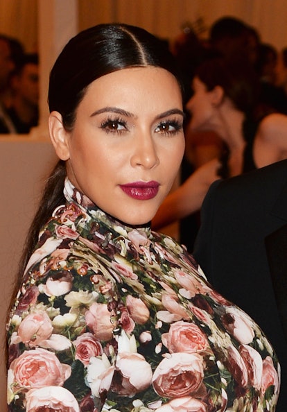 Kim Kardashian's hair & makeup at the "PUNK: Chaos to Couture" Met Gala in 2013.