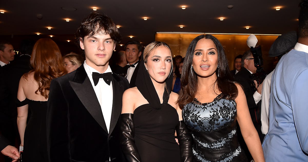 Linda Evangelista's Son Augustin Makes a Red Carpet Appearance With Step-Mom Salma Hayek