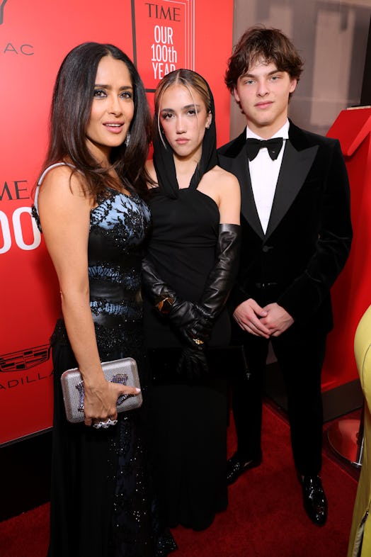 Salma Hayek, Valentina Paloma Pinault and Augustin James Evangelista 