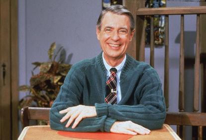 Portrait of American educator and television personality Fred Rogers (1928 - 2003) of the television...