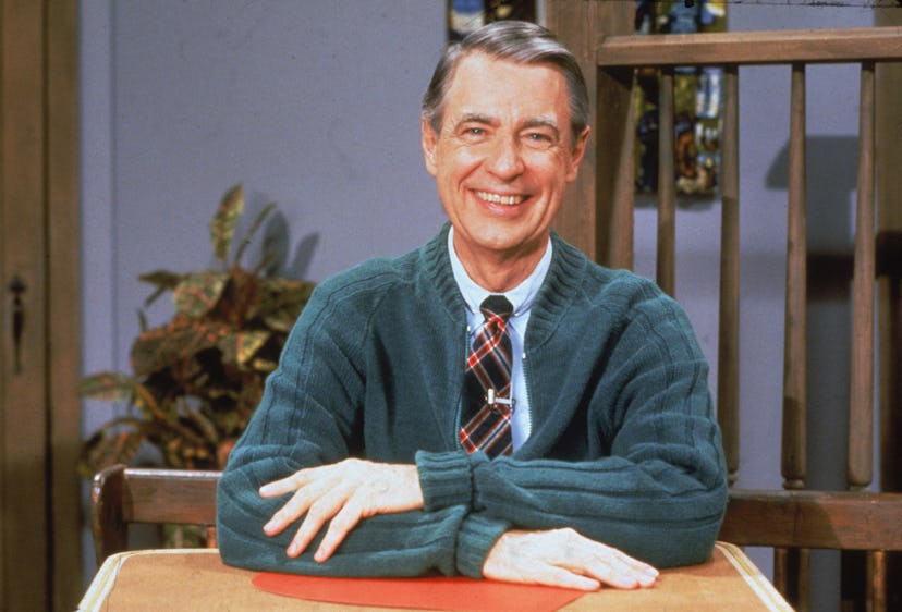 1c6db6aa 1709 4b15 89ff 208c39cc5f3f getty 3408125 Portrait of American educator and television personality Fred Rogers (1928 - 2003) of the television...