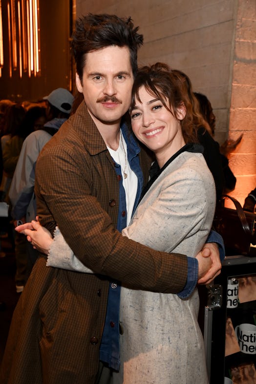 LONDON, ENGLAND - APRIL 18: Tom Riley and Lizzy Caplan attend the press night after party for "Danci...