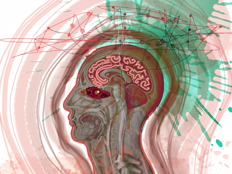 Illustration of mental health awareness month concept