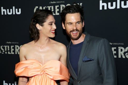 LOS ANGELES, CALIFORNIA - OCTOBER 14:  Lizzy Caplan and Tom Riley attend the premiere of Hulu's "Cas...
