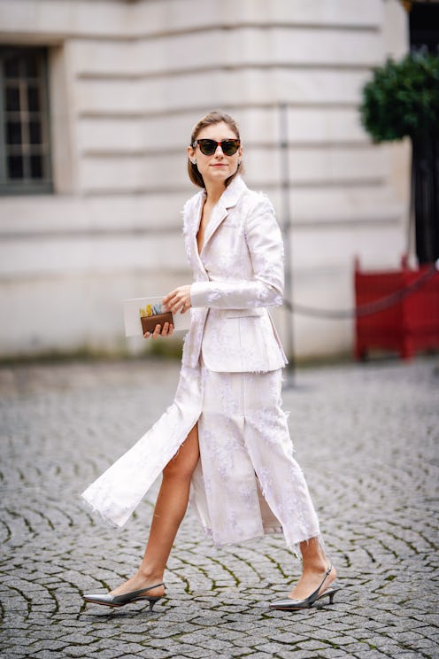 midi skirt suit: jenny walton