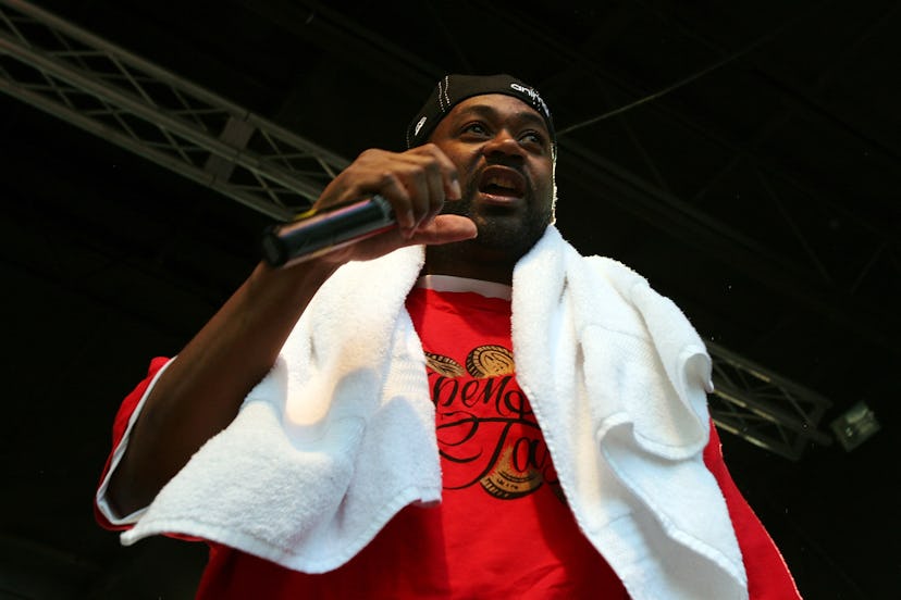 CHICAGO - JULY 20:  Rapper Ghostface Killah performs on stage during the Pitchfork Music Festival at...