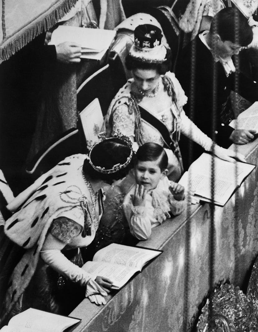 Queen Elizabeth's mother and sister took care of Prince Charles during the coronation.