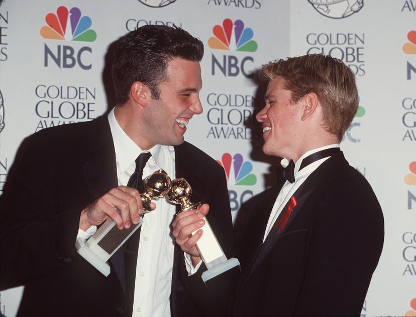 Ben Affleck & Matt Damon during 55th Annual Golden Globe Awards at Beverly Hilton Hotel in Beverly H...