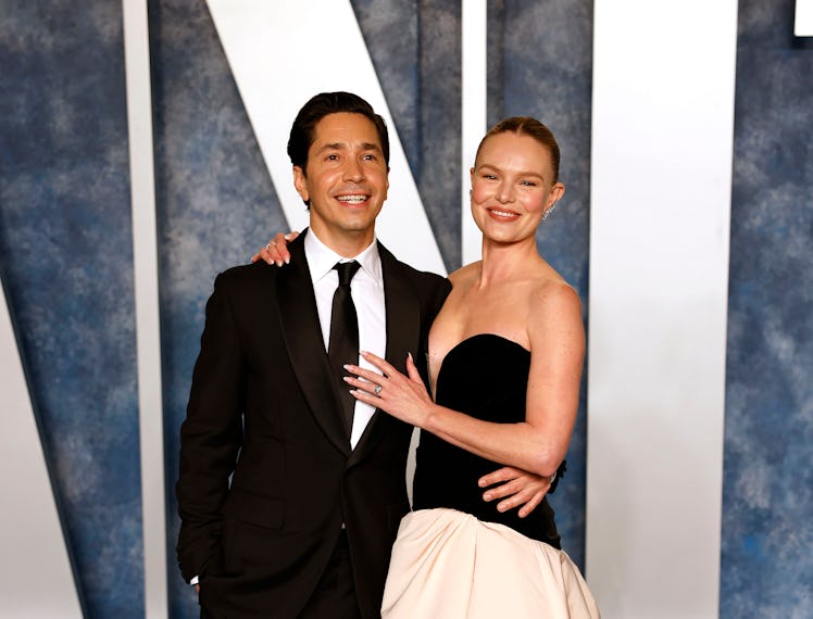 Justin Long and Kate Bosworth attend 2023 Vanity Fair Oscar After Party