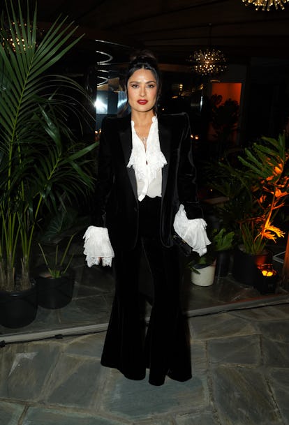 LOS ANGELES, CALIFORNIA - MARCH 09: Salma Hayek attends W Magazine and Saint Laurent Directors Dinne...