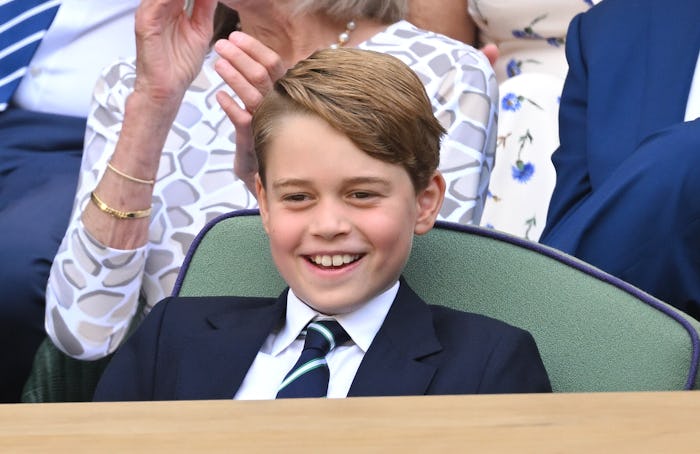 LONDON, ENGLAND - JULY 10: Prince George of Cambridge attends the Men's Singles Final at All England...